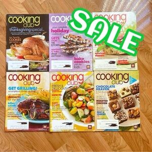 Cooking Club Cookbook Recipe Magazine 2009 2010 Lot of 6